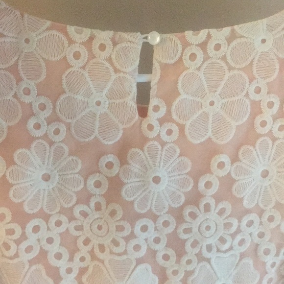 lace flowered blush dress, size small. 🌸 - Picture 3 of 4